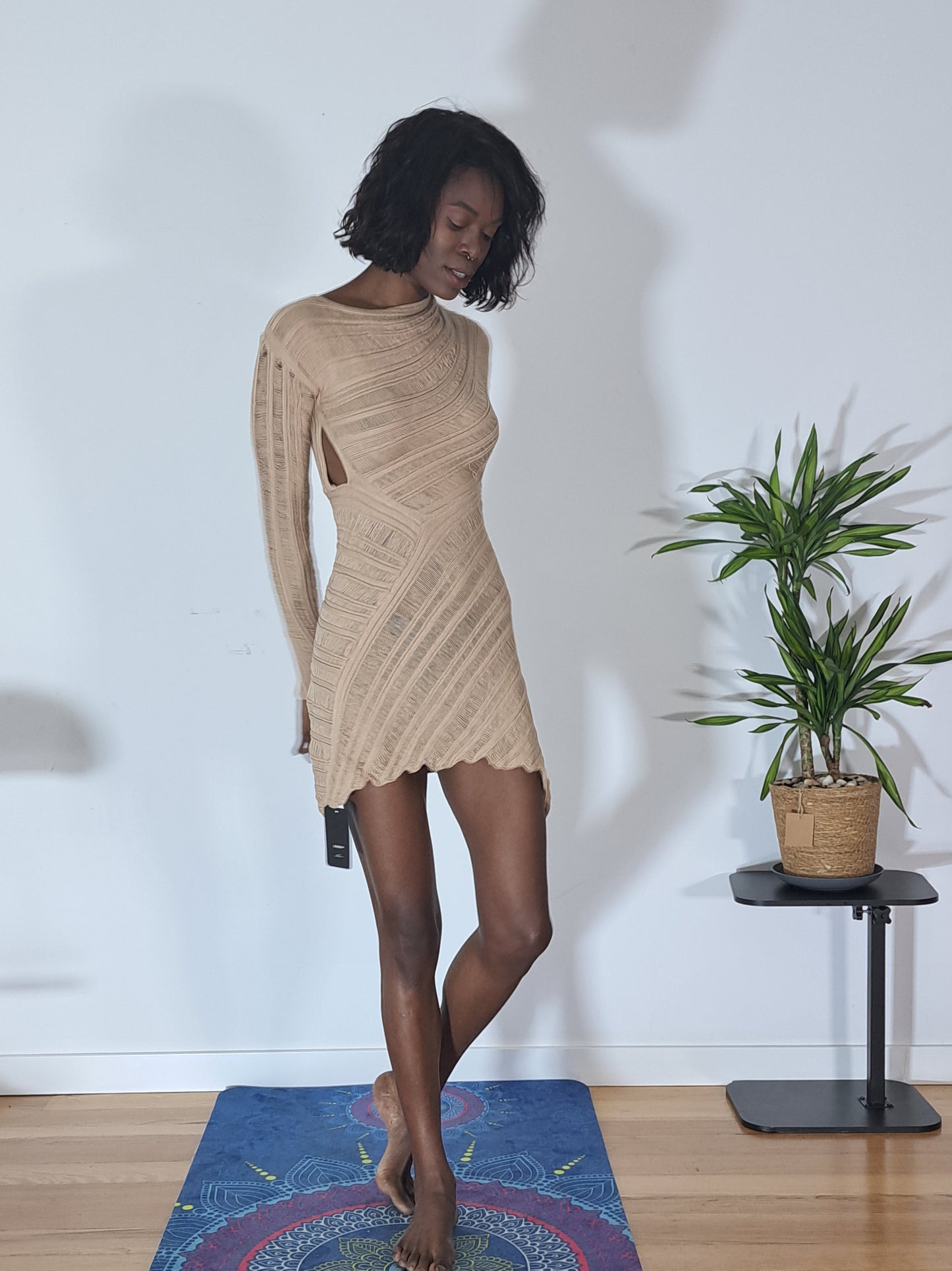 Vestido Croché Areia Dorada-0078