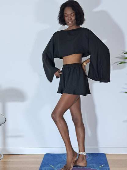 Conjunto Cropped & Shorts Conforto