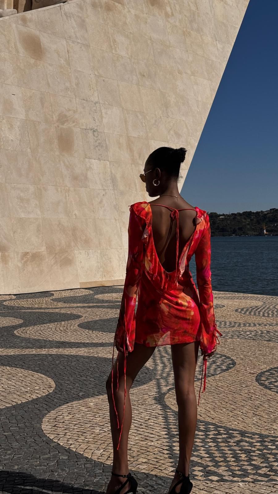 Vestido Chama Tropical Calor do Verão