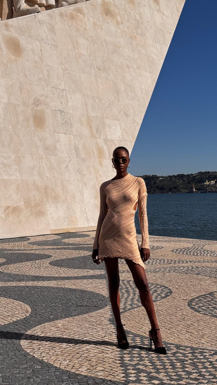 Vestido Croché Areia Dorada-0078