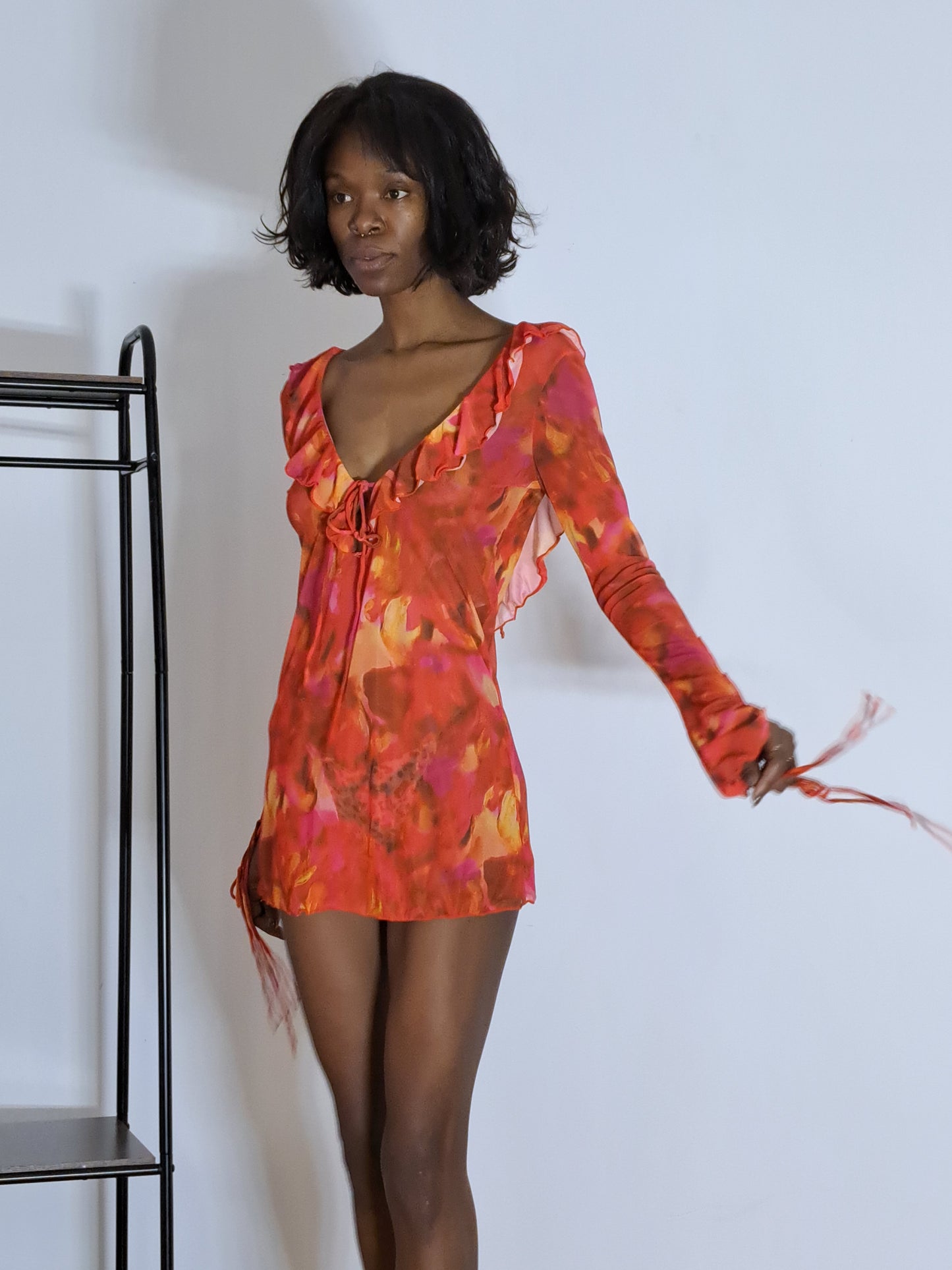 Vestido Chama Tropical Calor do Verão