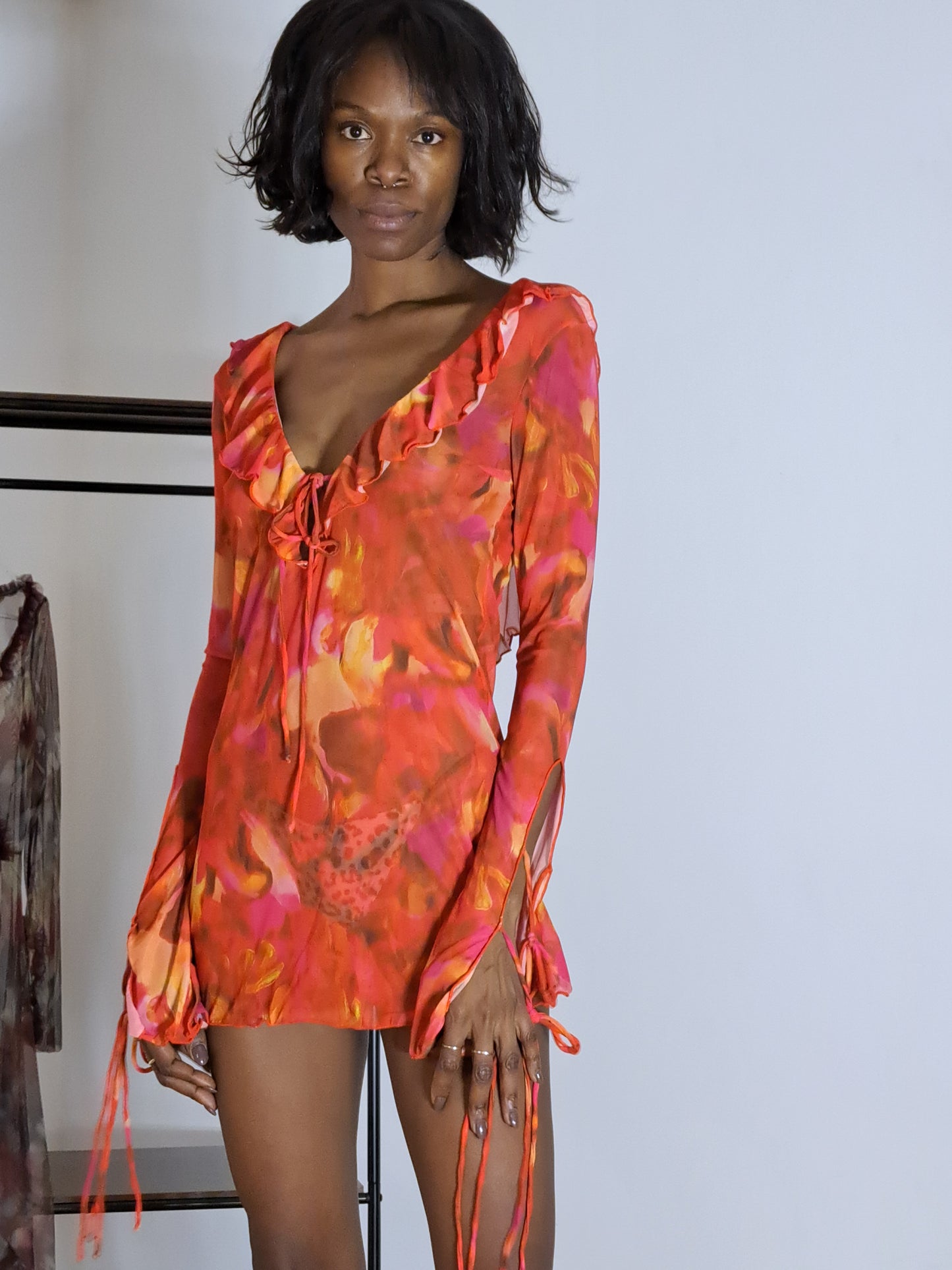 Vestido Chama Tropical Calor do Verão