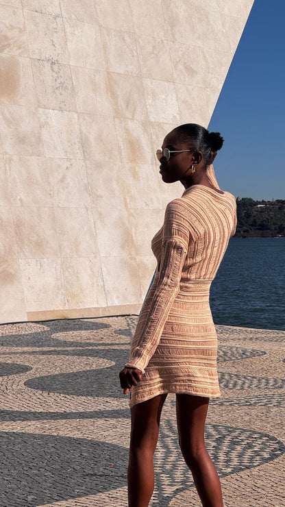 Vestido Croché Areia Dorada-0078