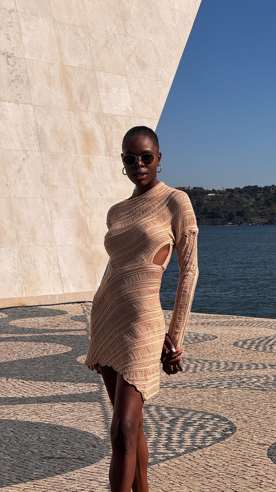 Vestido Croché Areia Dorada-0078